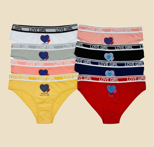 T Penty. Nuala "Love Girl" Thong Underwear – Colorful Collection Pack
