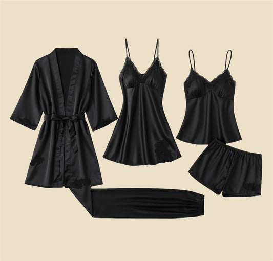 Premium Silk Nighty set for Women – Free Size