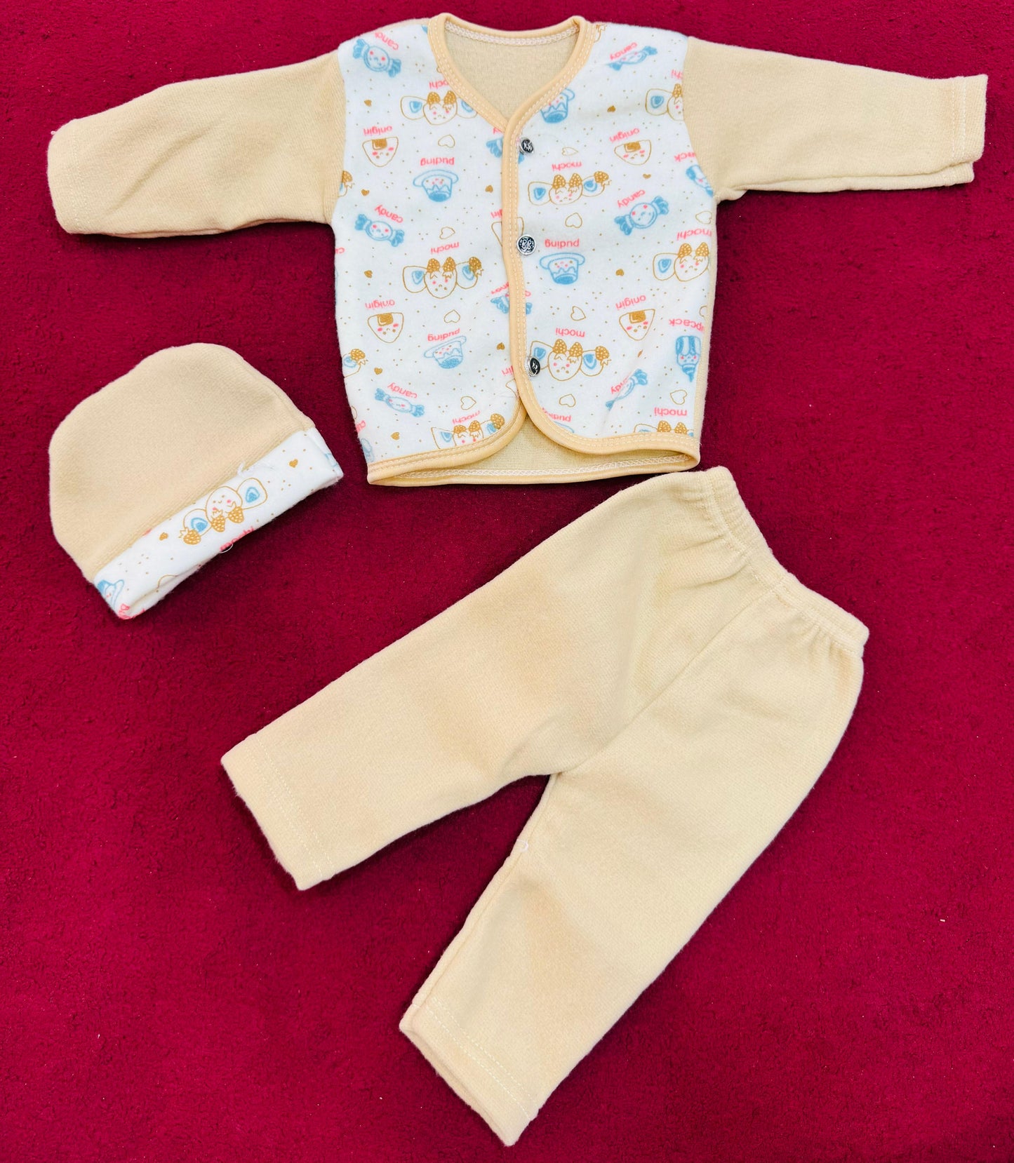 Premium Winter Complete Set for Newborn Baby – Pack of 3