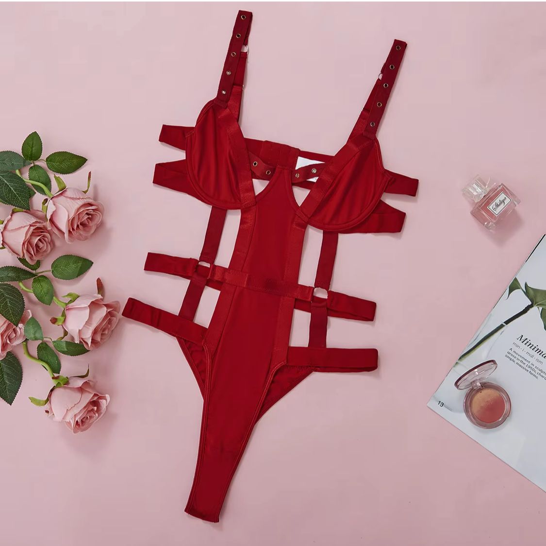 Strappy Bodysuit – One Piece Nightwear
