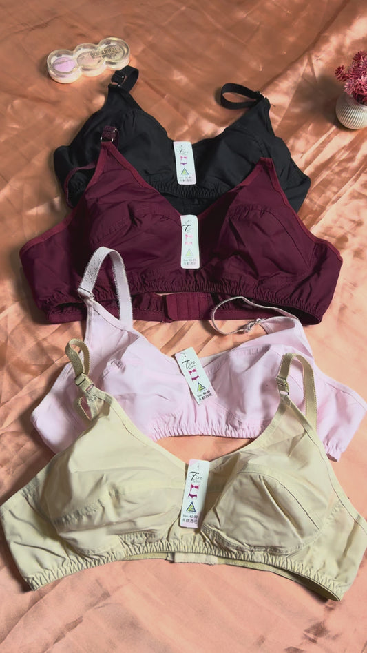 Pack of 4 Indian style | basic bra | soft cotton bra