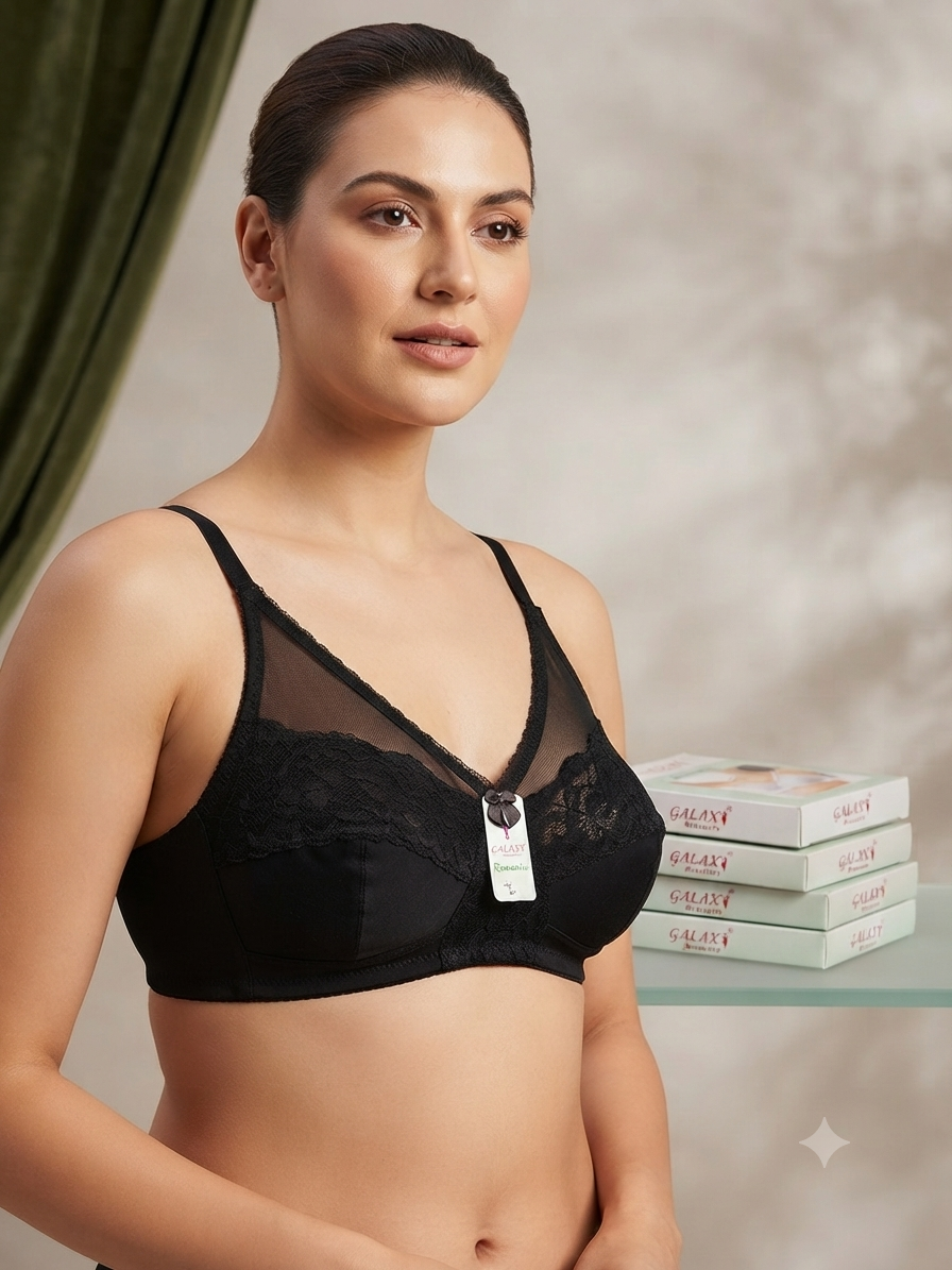(2 bras deal ) Galaxy brand cup net bra Jarsi stuff | causal bra