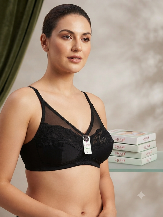 (2 bras deal ) Galaxy brand cup net bra Jarsi stuff | causal bra