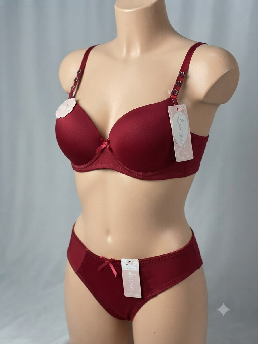 Flourish style Bra penty set | soft Paded pushup style
