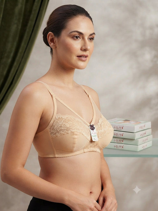 (2 bras deal ) Galaxy brand cup net bra Jarsi stuff | causal bra