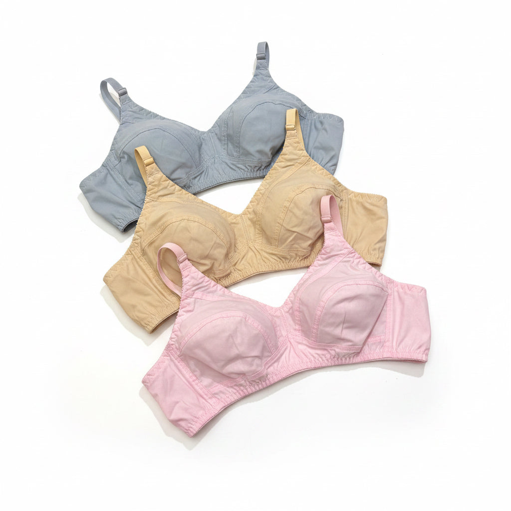 Pack of 4 | cotton bra | perfect fitting and size 6 colours