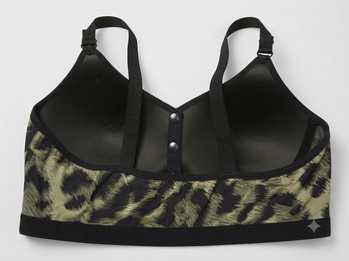 Frontopen cheeta printed bra Paded bra