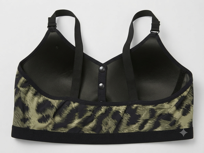 Frontopen cheeta printed bra Paded bra