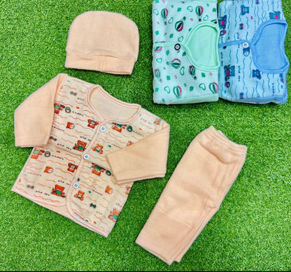 New Born Baby 3-Piece Outfit Set
