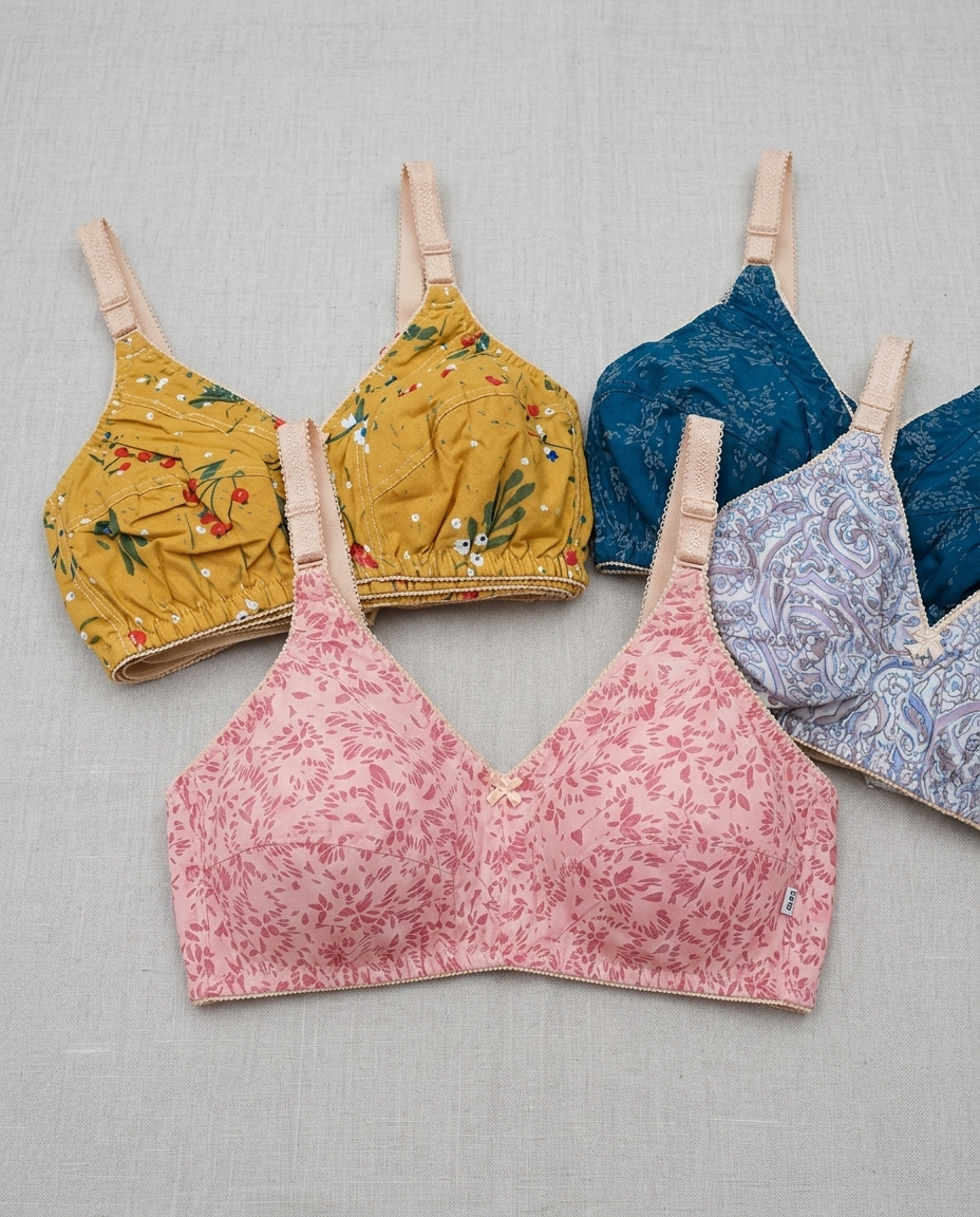 Cotton Bra in Pakistan – Pack of 5 | Sheraz Hosiery