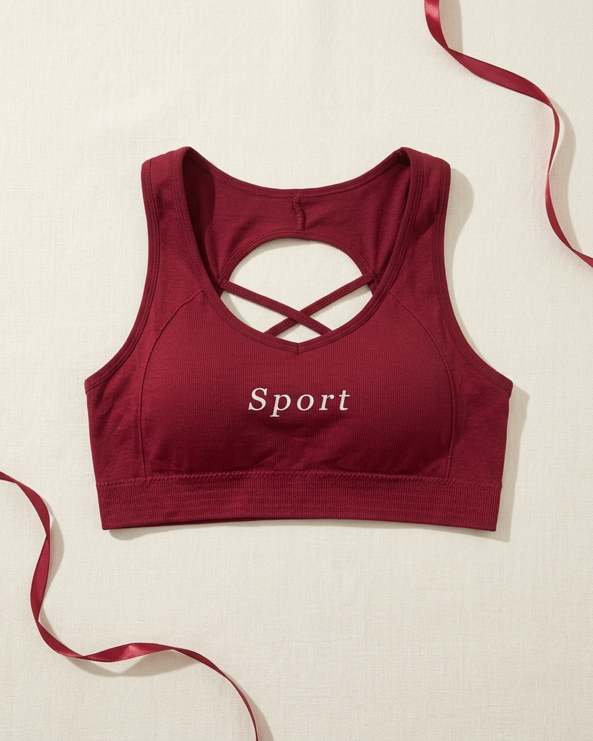 Sports Bra for Women – Soft Padded Removable Cups | Free Size