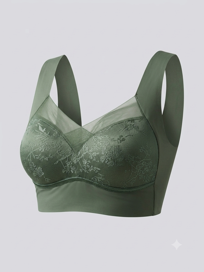 Hot Sale Lace No Steel Ring Plus Size Vest Ice Silk Seamless Gathering Breathable Thin Bra