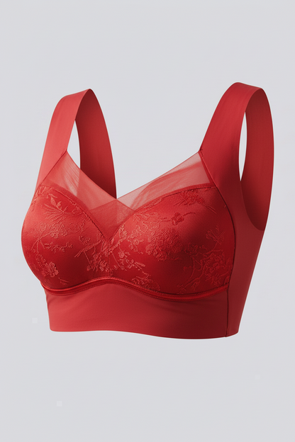 Hot Sale Lace No Steel Ring Plus Size Vest Ice Silk Seamless Gathering Breathable Thin Bra