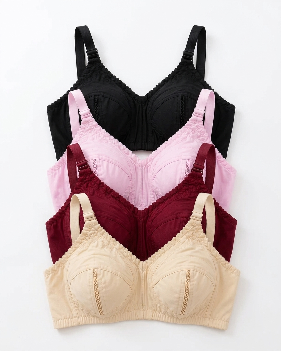 Cotton Minimizer Bra Pack of 4 | Sheraz Hosiery
